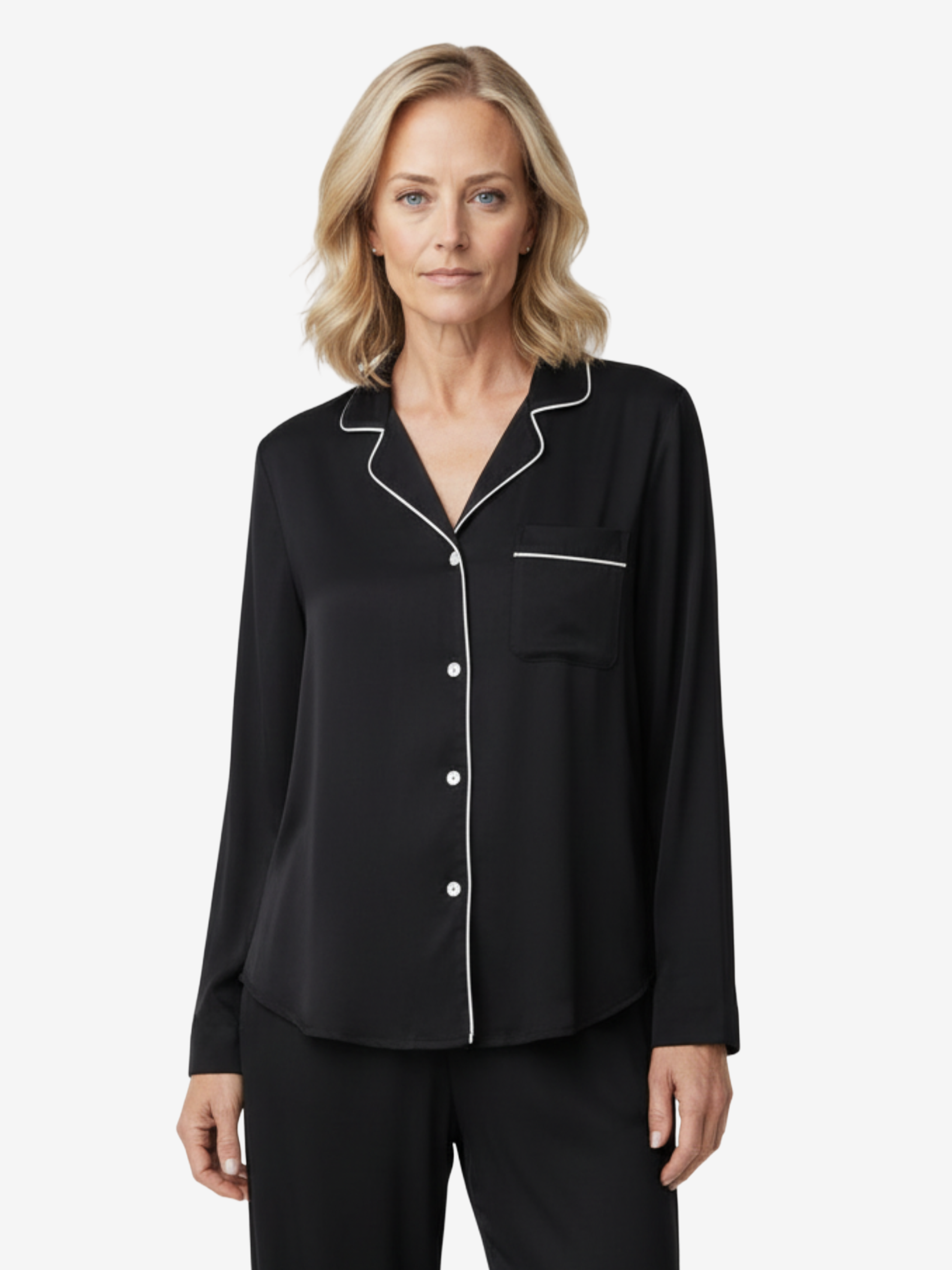 Donna Shirt Noir Sale