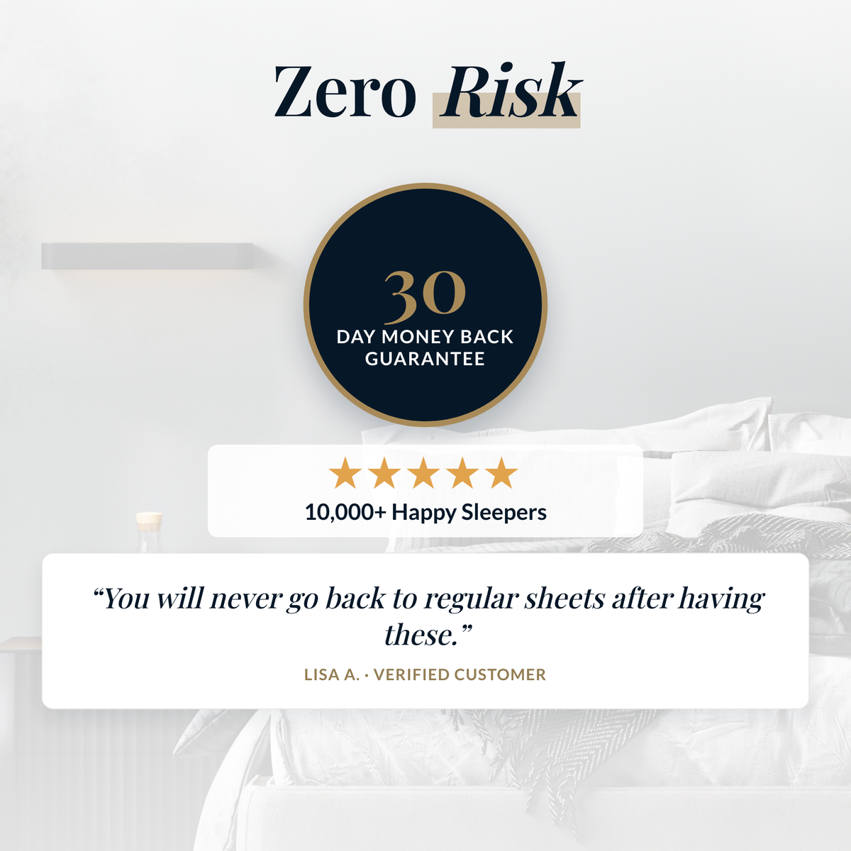 Zero risk: 30 day guarantee and over 10,000 sleepers