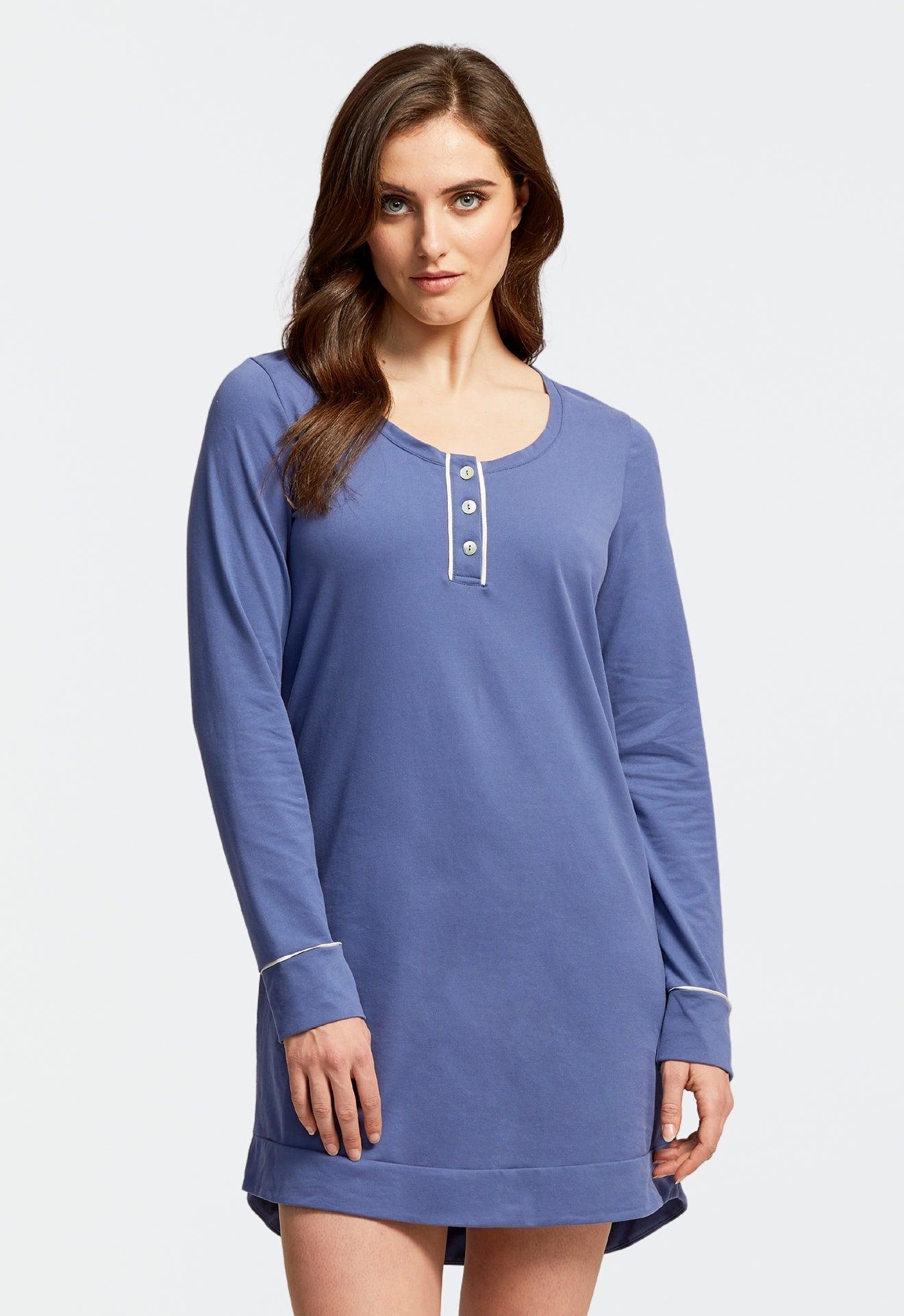 long sleeve night dress for women Haedy Sleepshirt