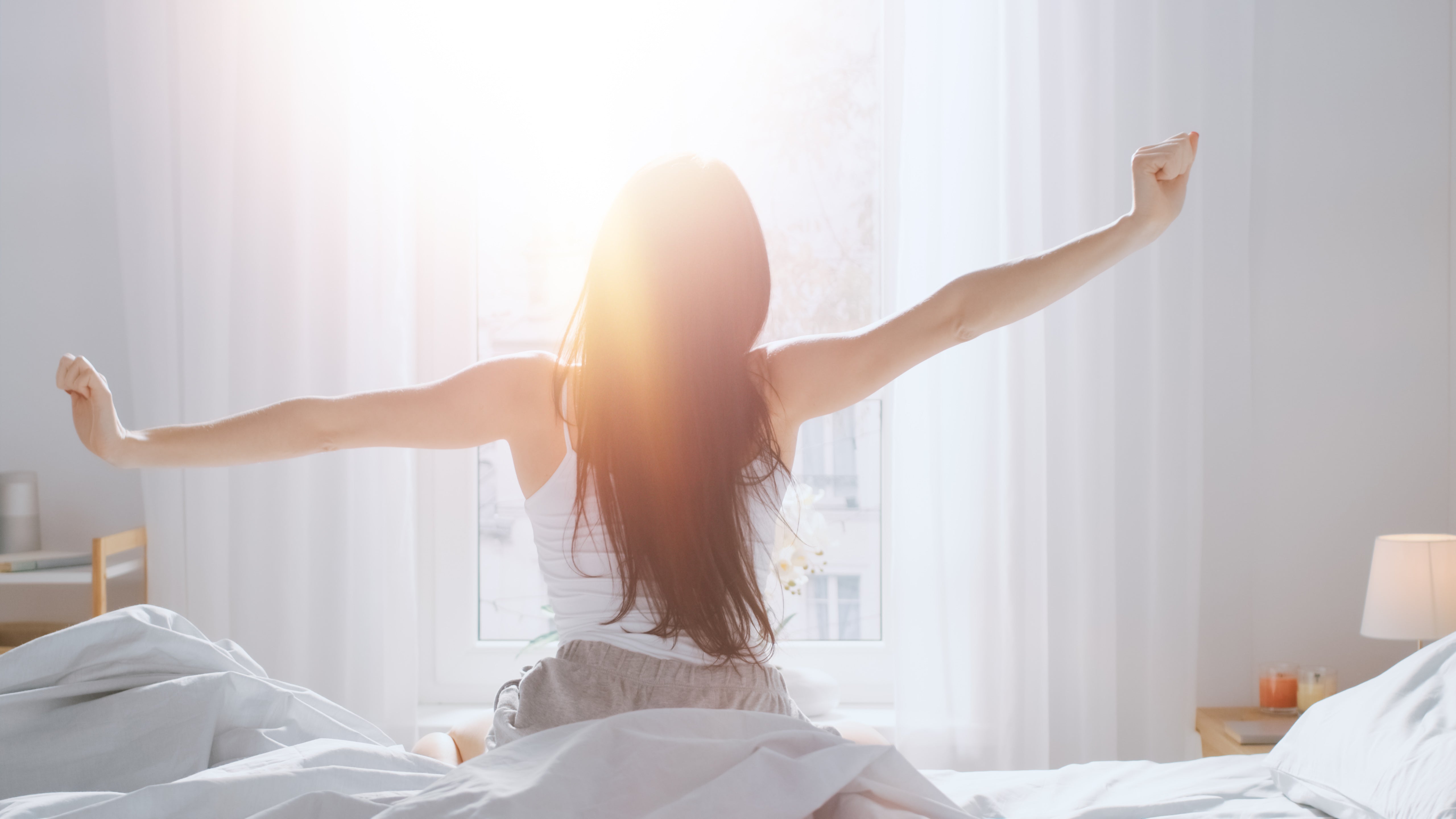 Woman Waking up
