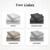 The four Lusome colours: White, Smoked Pearl, Champagne and Platinum
