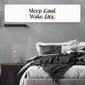 Lusome temperature regulating sheets in Platinum on a made bed
