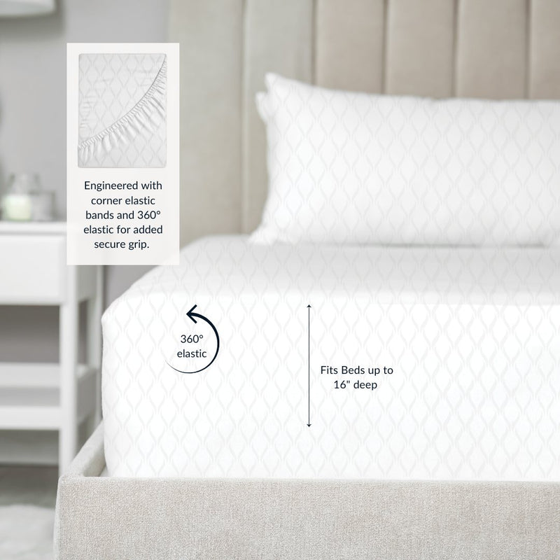 Temperature-Regulating Sheets in White